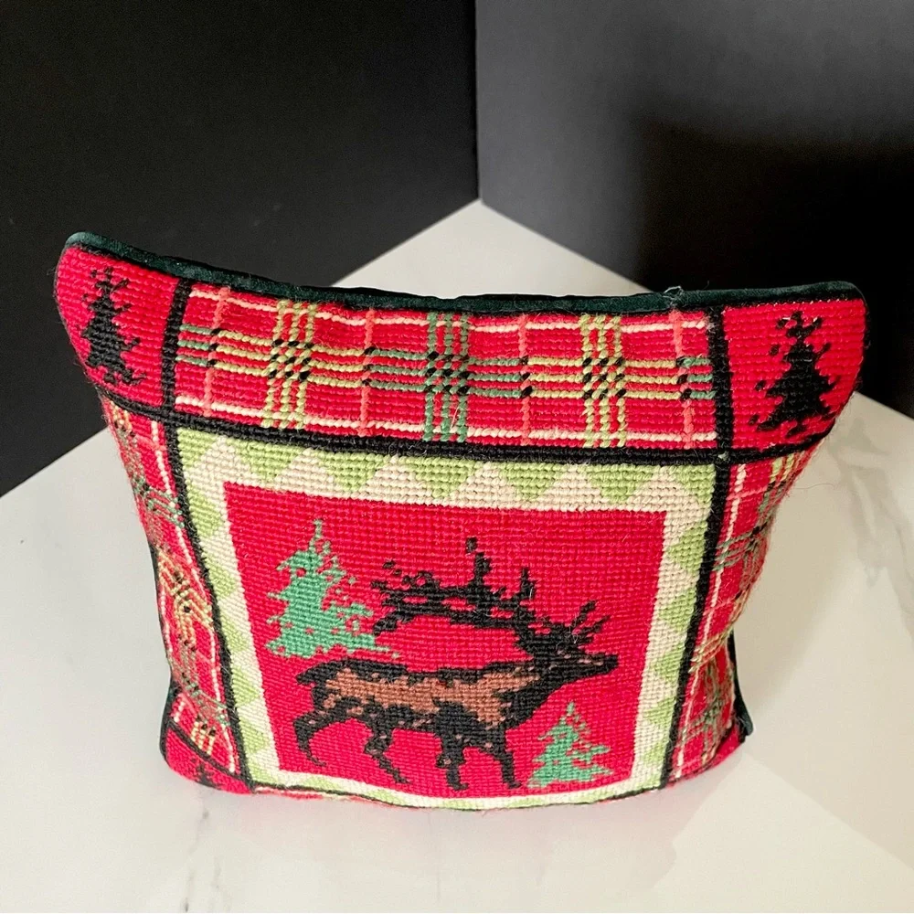 Vintage plaid elk